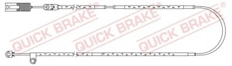 Датчик зносу гальмівних колодок (задніх) Range Rover III 02-12 (L=1220mm) Quick-brake WS 0254 A