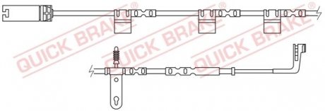 Датчик зносу,гальм.колодки Quick-brake WS0267A