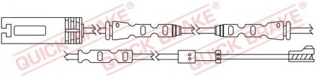 Датчик зносу гальмівних колодок (передніх) BMW 1 (E81/82)/ 3 (E90-93) 04-11 (L=650mm) Quick-brake WS 0324 A