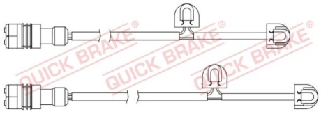 Датчик износа тормозных колодок Quick-brake WS 0334 A (фото 1)