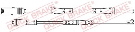 Датчик зносу гальмівних колодок (задніх) BMW 5 (G31)/6 (G32) GT 17- (L=865mm) Quick-brake WS 0421 A