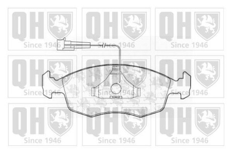 Тормозные колодки дисковые, комплект QUINTON HAZELL BP1002