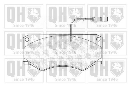 Тормозные колодки дисковые, комплект QUINTON HAZELL BP1153