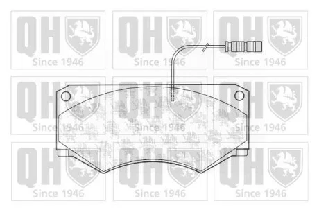 Тормозные колодки дисковые, комплект QUINTON HAZELL BP1153