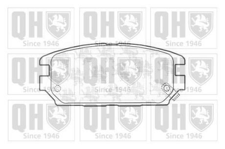 Тормозные колодки дисковые, комплект QUINTON HAZELL BP1163