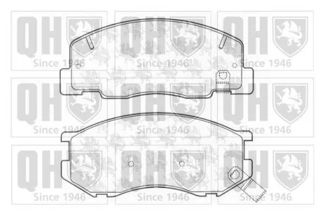 Тормозные колодки дисковые, комплект QUINTON HAZELL BP1195