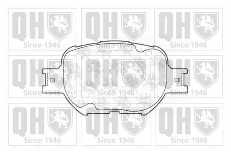 Тормозные колодки дисковые, комплект QUINTON HAZELL BP1251