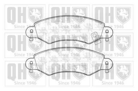 Тормозные колодки дисковые, комплект QUINTON HAZELL BP1273