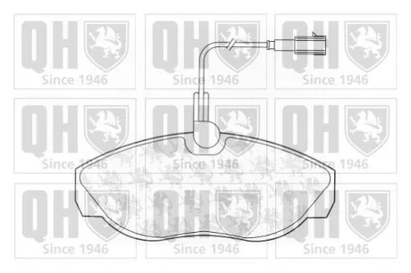 Тормозные колодки дисковые, комплект QUINTON HAZELL BP1329