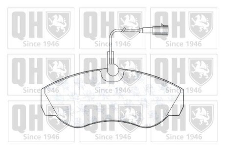 Тормозные колодки дисковые, комплект QUINTON HAZELL BP1330