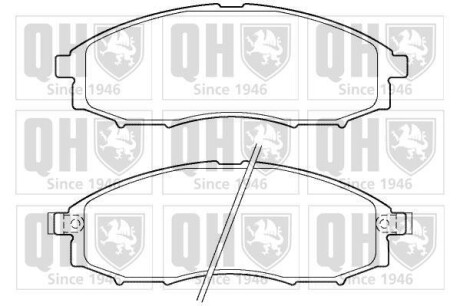 Тормозные колодки дисковые, комплект QUINTON HAZELL BP1390