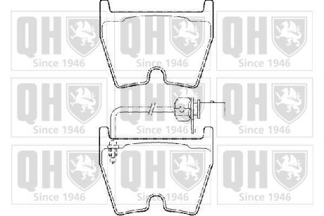 Тормозные колодки дисковые, комплект QUINTON HAZELL BP1491