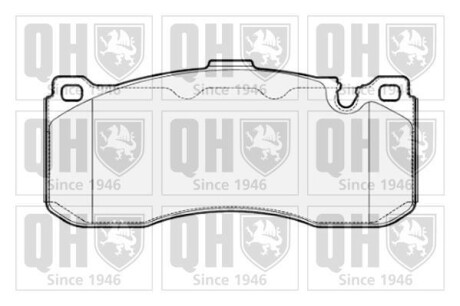 Тормозные колодки дисковые, комплект QUINTON HAZELL BP1710