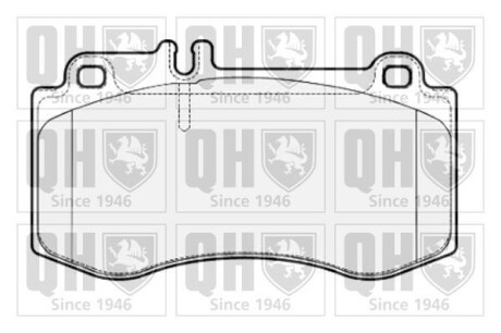 Тормозные колодки дисковые, комплект QUINTON HAZELL BP1789