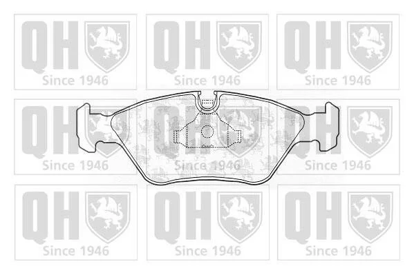Тормозные колодки дисковые, комплект QUINTON HAZELL BP243 (фото 1)