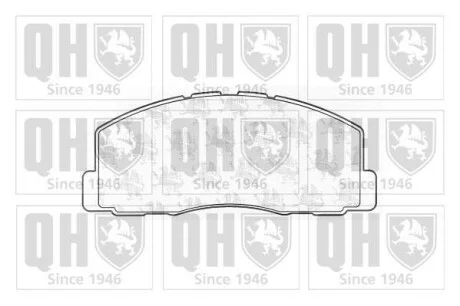 Тормозные колодки дисковые, комплект QUINTON HAZELL BP352