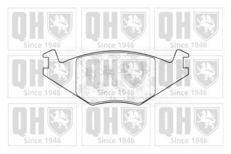 Тормозные колодки дисковые, комплект QUINTON HAZELL BP359