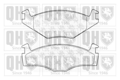 Тормозные колодки дисковые, комплект QUINTON HAZELL BP360