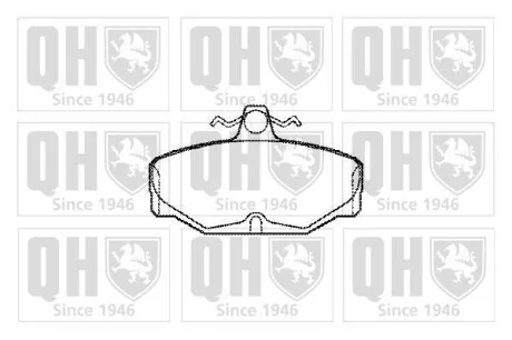 Тормозные колодки дисковые, комплект QUINTON HAZELL BP364