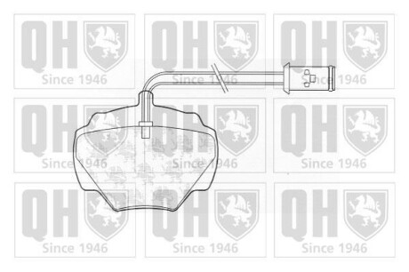 Тормозные колодки дисковые, комплект QUINTON HAZELL BP414