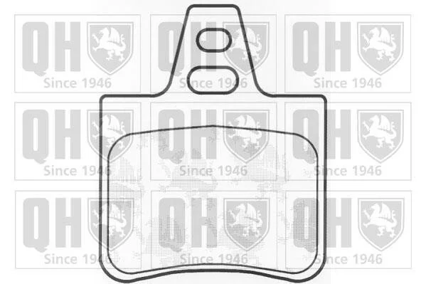 Тормозные колодки дисковые, комплект QUINTON HAZELL BP474 (фото 1)