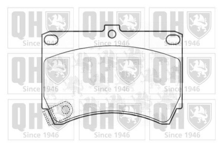 Тормозные колодки дисковые, комплект QUINTON HAZELL BP567