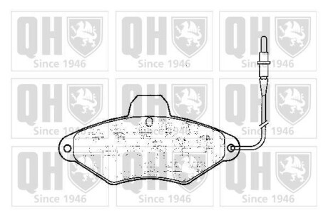 Тормозные колодки дисковые, комплект QUINTON HAZELL BP597