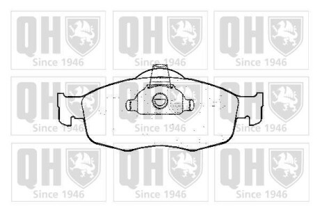 Тормозные колодки дисковые, комплект QUINTON HAZELL BP600