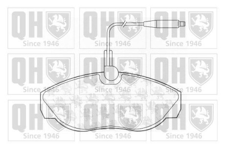 Тормозные колодки дисковые, комплект QUINTON HAZELL BP810