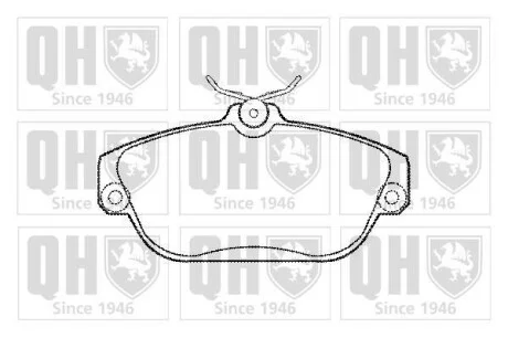 Тормозные колодки дисковые, комплект QUINTON HAZELL BP859
