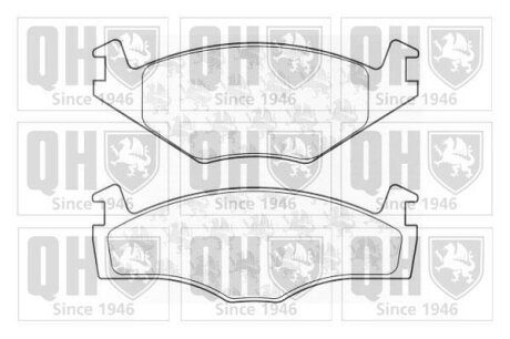 Тормозные колодки дисковые, комплект QUINTON HAZELL BP925