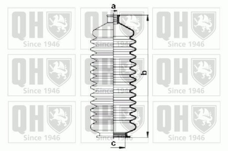 Пыльник рулевой рейки, комплект QUINTON HAZELL QG1397