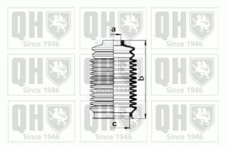 Пыльник рулевой рейки, комплект QUINTON HAZELL QG1478