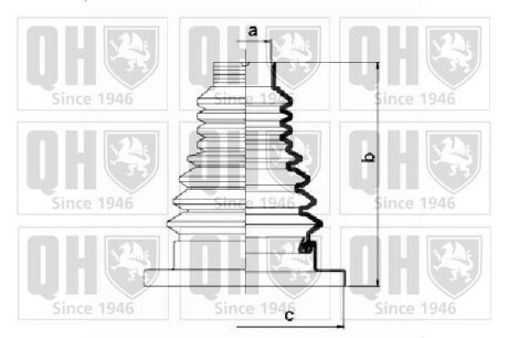 Пыльник ШРУСа QUINTON HAZELL QJB776