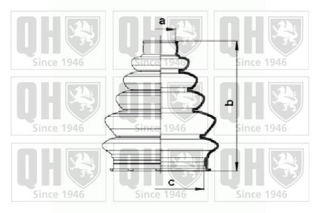 Пыльник ШРУСа QUINTON HAZELL QJB856