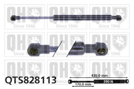 Пружина газовая багажника QUINTON HAZELL QTS828113