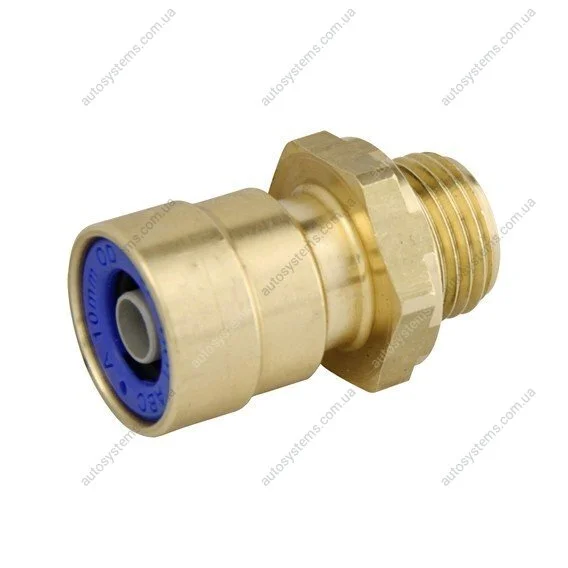 Кріплення TEKALAN, кількість штук в упаковці: 1шт прямий, M16x1,5 зовнішній, дріт 10x1,5, тип ABC, метал Raufoss 901 10 216 (фото 1)