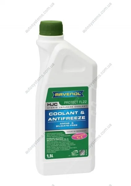 Концентрат антифризу G11 RAVENOL RAV HJC FL22 CONC 1.5L (фото 1)