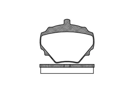 Тормозные колодки дисковые, комплект REMSA 0052.10