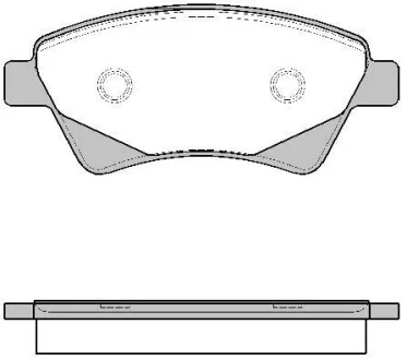 Тормозные колодки дисковые, комплект REMSA 0976.20