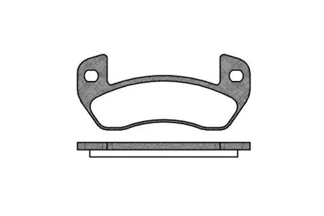 Тормозные колодки дисковые, комплект REMSA 1152.00