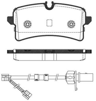 Тормозные колодки дисковые, комплект REMSA 1505.02