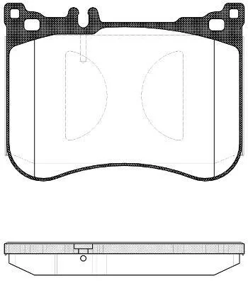 Тормозные колодки дисковые, комплект REMSA 1534.00 (фото 1)