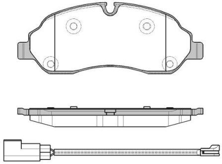 Тормозные колодки дисковые, комплект REMSA 1602.02