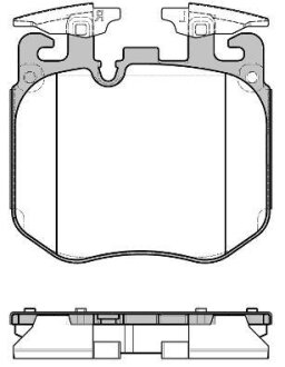 Тормозные колодки дисковые, комплект REMSA 169000