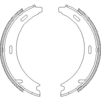 Колодки тормозные стояночного тормоза REMSA 4094.02