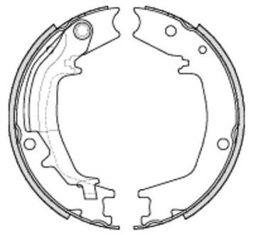 Колодки тормозные стояночного тормоза REMSA 4235.00