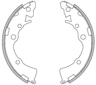 Колодки тормозные барабанные, комплект REMSA 4271.00