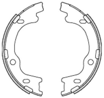 Колодки тормозные стояночного тормоза REMSA 4699.00