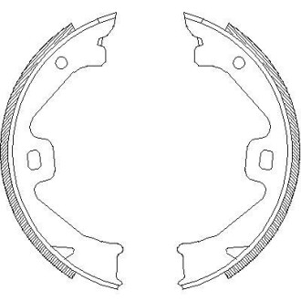 Колодки тормозные стояночного тормоза REMSA 4704.00